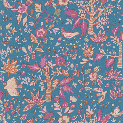 Echappee Vinyl Wallpaper - Bleu Celeste
