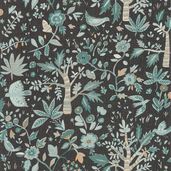 Sample - Echappee Wallpaper - Vert boreal