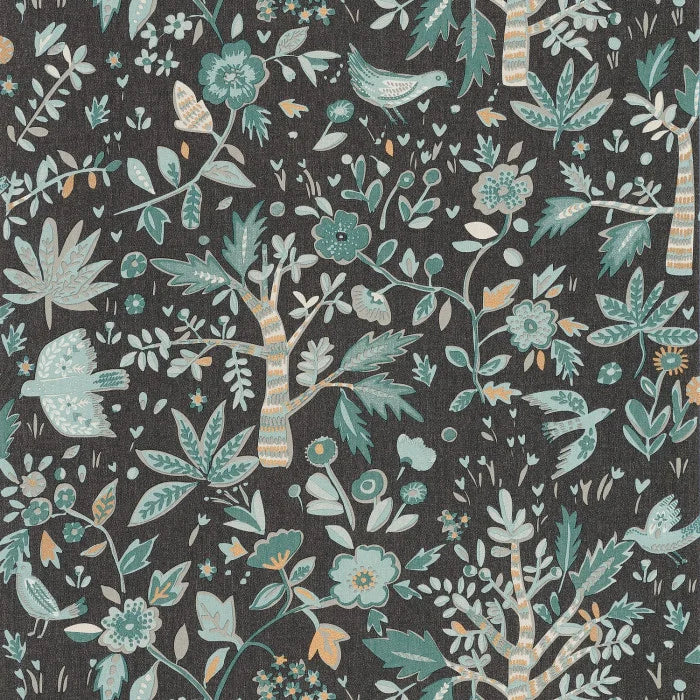 Sample - Echappee Wallpaper - Vert boreal