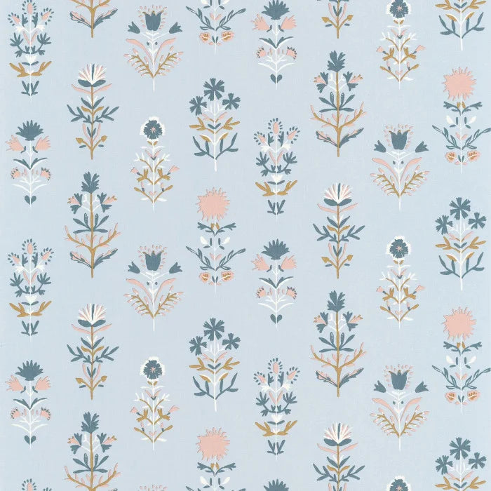 Sample - Charmes Wallpaper - Bleu Horizon