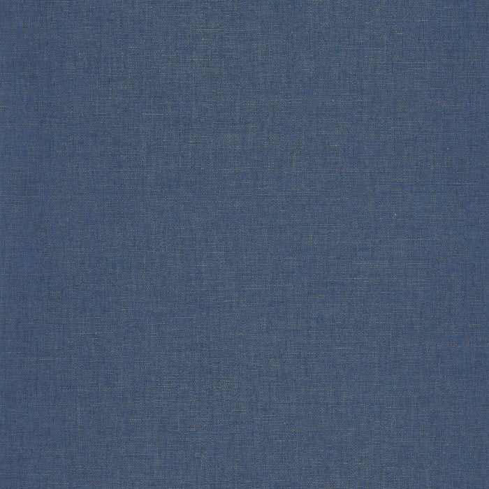 Sample - Uni Metallise/Irise Wallpaper - Bleu Jean Cuivre