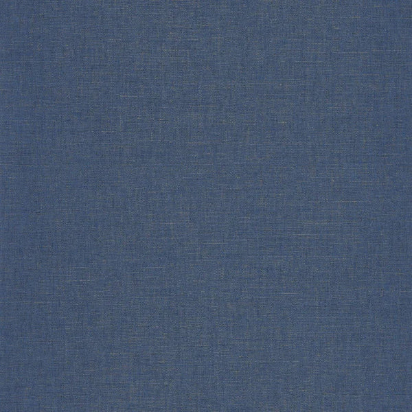 Sample - Uni Metallise/Irise Wallpaper - Bleu Jean Cuivre