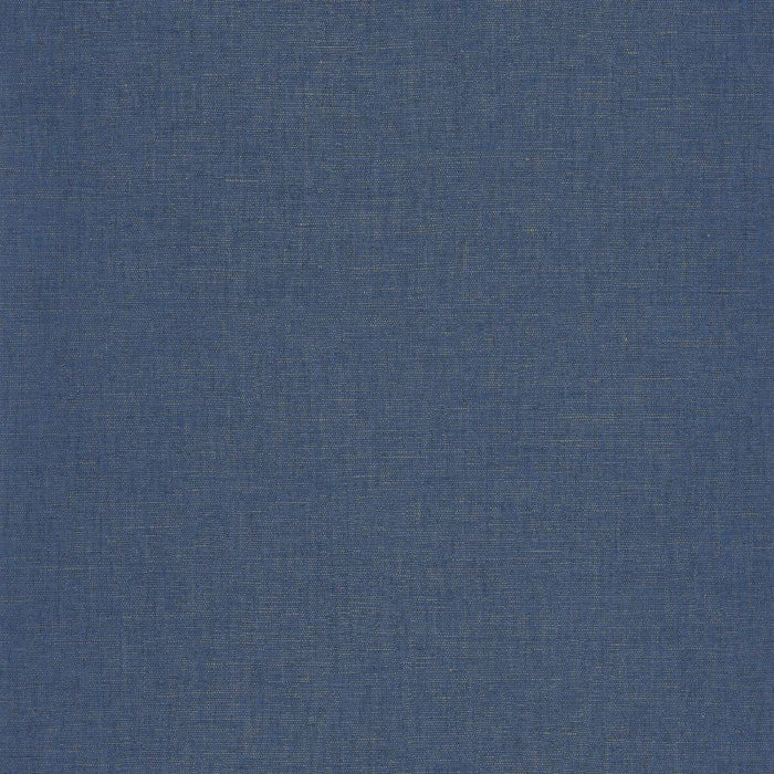 Uni Metallise/Irise Wallpaper - Bleu Jean Cuivre