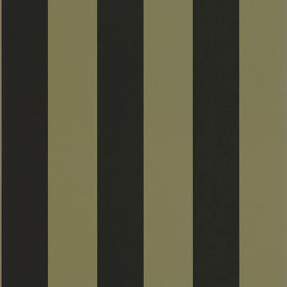 Wide Lines Wallpaper - Olive Green