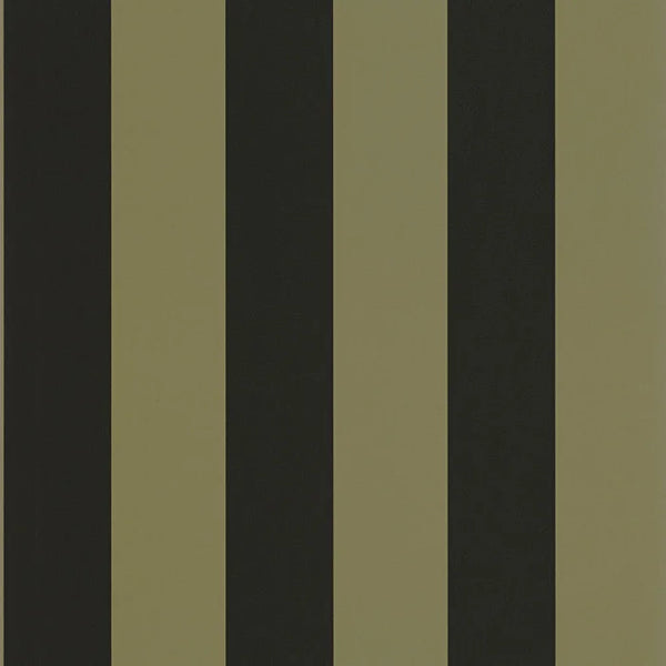Sample - Wide Lines Wallpaper - Olive Green