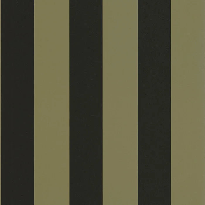 Sample - Wide Lines Wallpaper - Olive Green