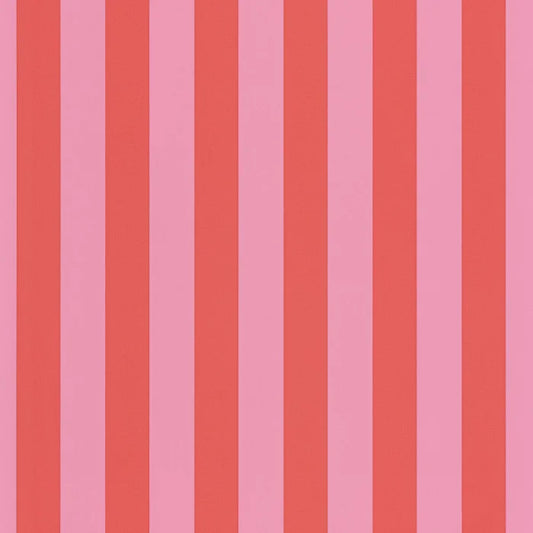 Little Lines Wallpaper - Rose Corail