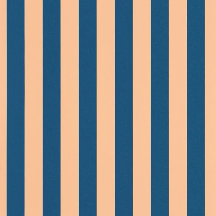 Sample - Little Lines Wallpaper - Bleu Nude