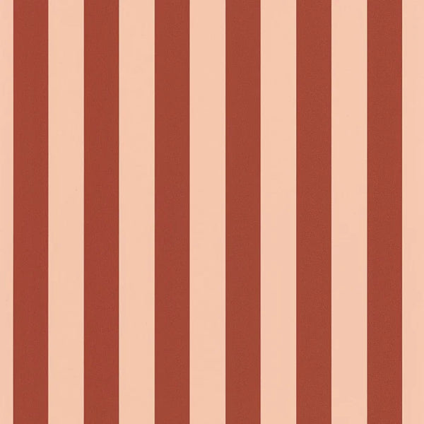Sample - Little Lines Wallpaper - Rouge Nude