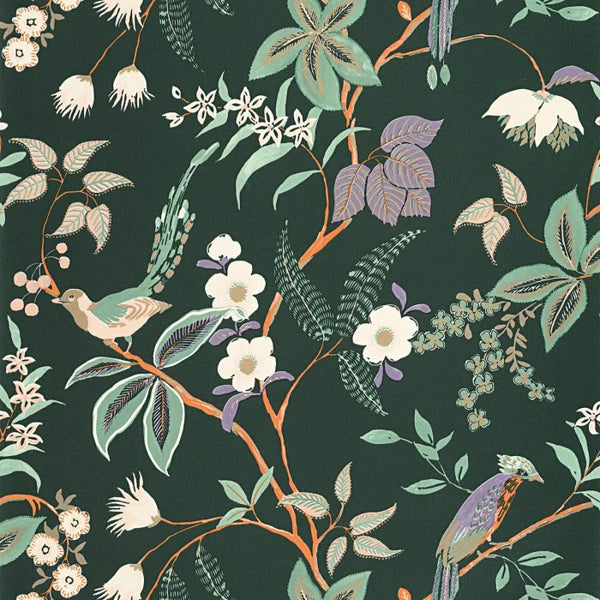 Sample - Happy Wallpaper - Vieux Vert