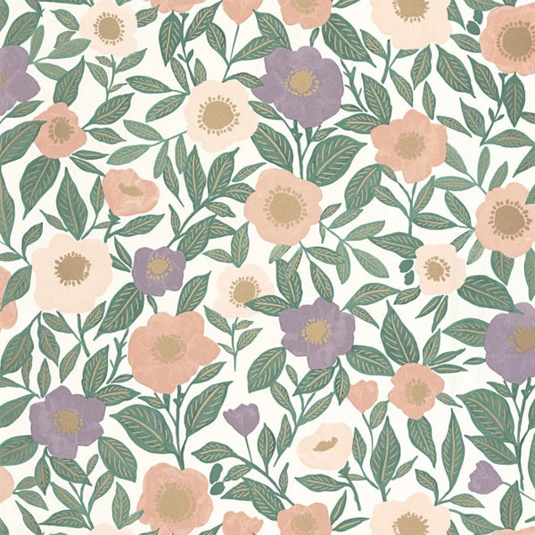 Sample - Lucky Wallpaper - Rose Violet