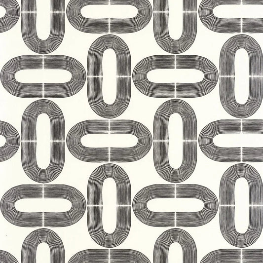Comete Wallpaper - Blanc Noir