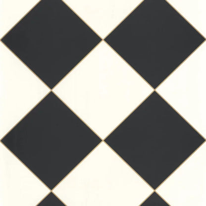 Checkmate Wallpaper - Noir blanc or