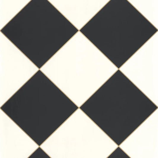 Checkmate Wallpaper - Noir blanc or