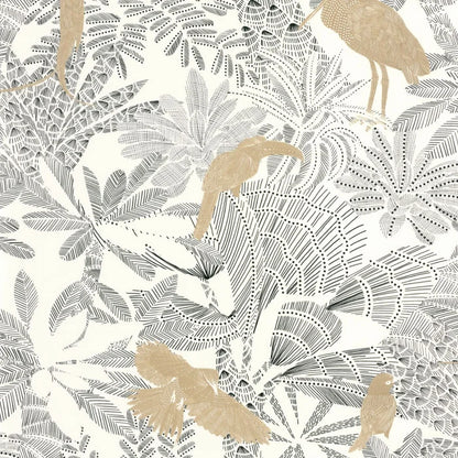 Riviera Wallpaper - Blanc Or