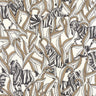 Hiding Zebra Wallpaper - Blanc Noir Or