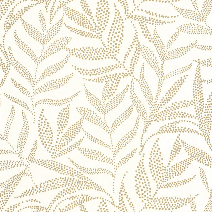 Sample - Sauvage Wallpaper - Blanc Or