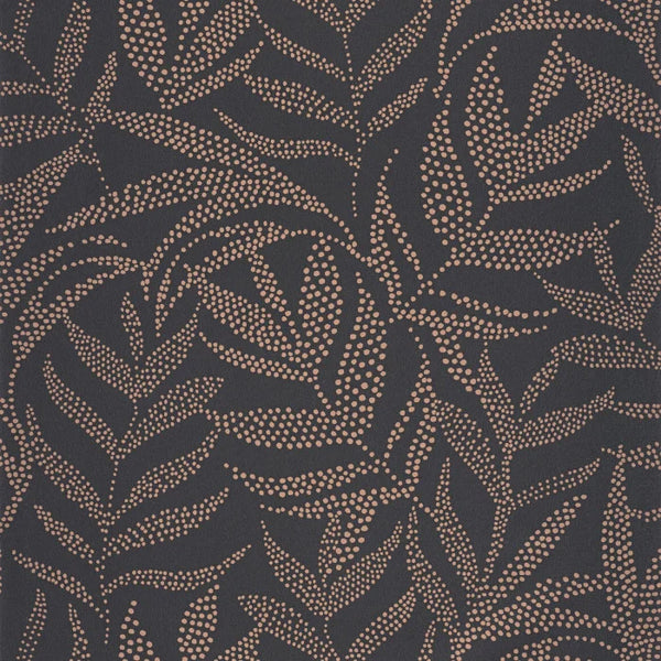 Sample - Sauvage Wallpaper - Noir Cuivre