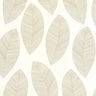 Graphic Leaves Wallpaper - Blanc Or