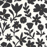 Floralie Wallpaper - Blanc noir