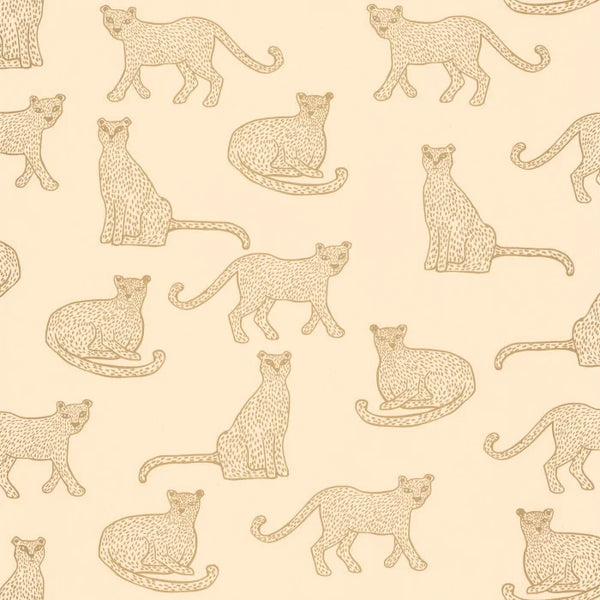 Sample - Lea Leopard Wallpaper - Rose