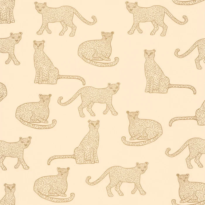 Sample - Lea Leopard Wallpaper - Rose