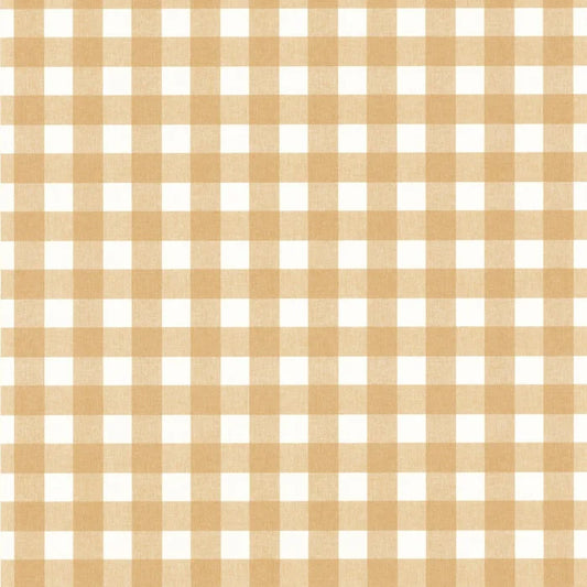 Victoria Gingham Wallpaper - Brun