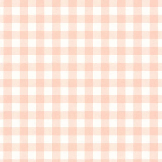 Victoria Gingham Wallpaper - Rose Layette