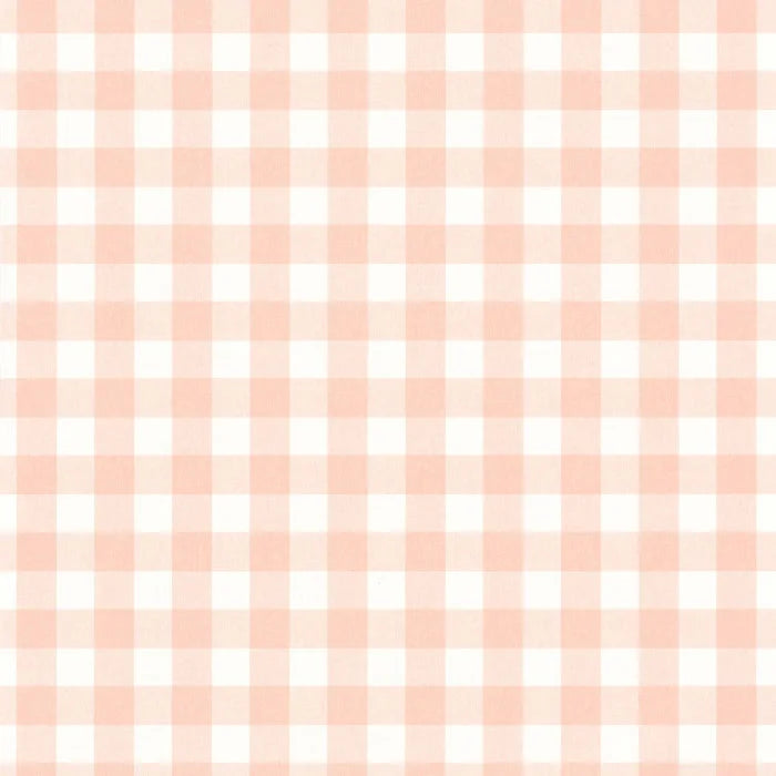 Sample - Victoria Gingham Wallpaper - Rose Layette