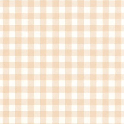 Victoria Gingham Wallpaper - Rose pale