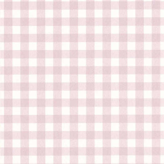 Victoria Gingham Wallpaper - Parme