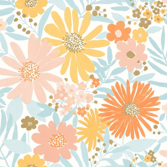 Sample - Marguerite Wallpaper - Multicouleurs