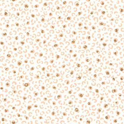 Leonne Wallpaper - Blanc Rose Or