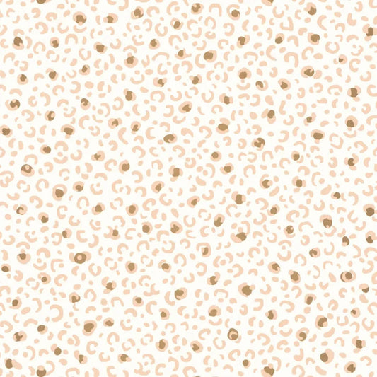 Leonne Wallpaper - Blanc Rose Or