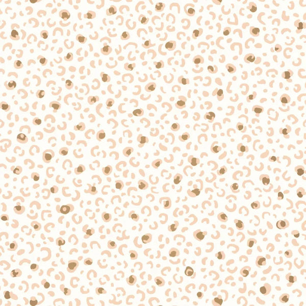Sample - Leonne Wallpaper - Blanc Rose Or