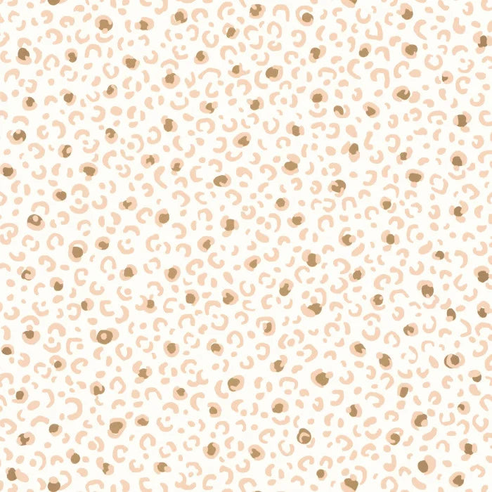 Sample - Leonne Wallpaper - Blanc Rose Or