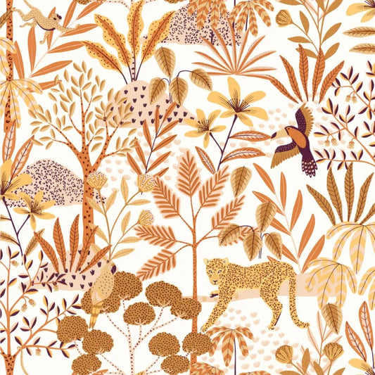 Jane Wallpaper - Blanc Vieux Rose