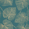 Magistral Wallpaper - Bleu Canard Or