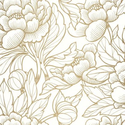 Envergure Wallpaper - Blanc Or