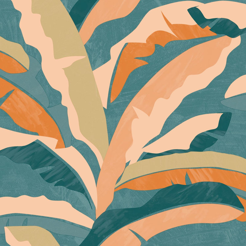 Sample - Ampleur Wallpaper - Bleu Canard
