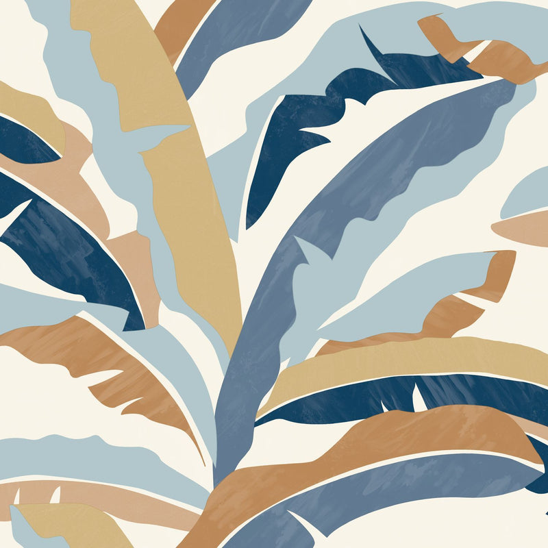Ampleur Wallpaper - Bleu camel