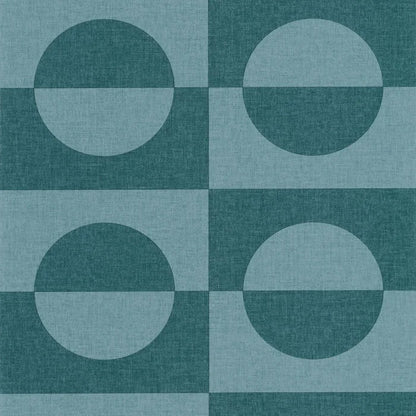 Etendu Wallpaper - Bleu Canard