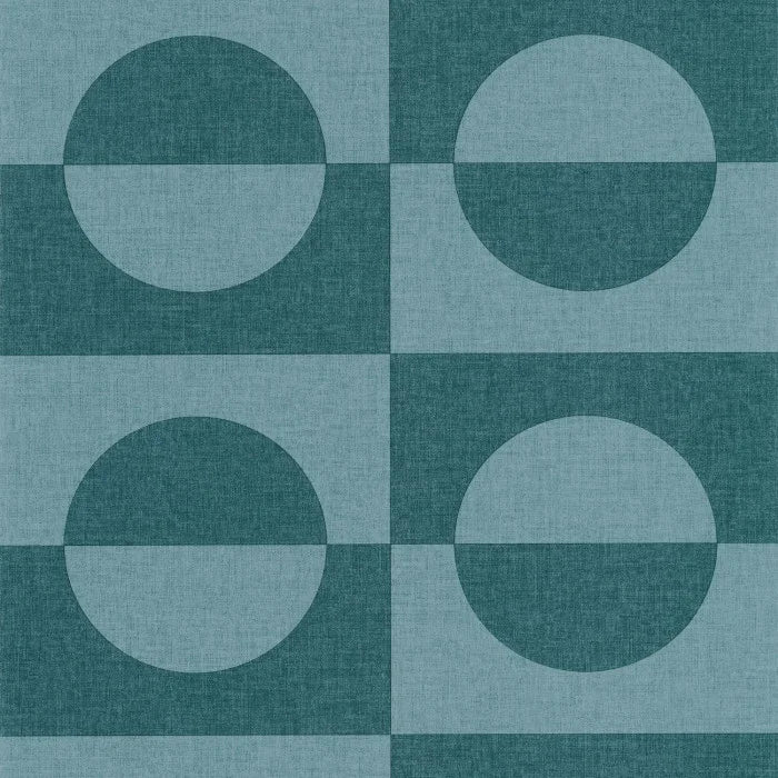 Etendu Wallpaper - Bleu Canard