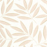 Portee Leaf Wallpaper - Beige Or