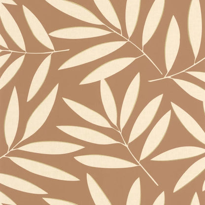 Portee Leaf Wallpaper - Camel Or