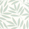 Portee Leaf Wallpaper - Vert D'eau Or