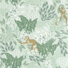 Borneo Wallpaper - Green Gold