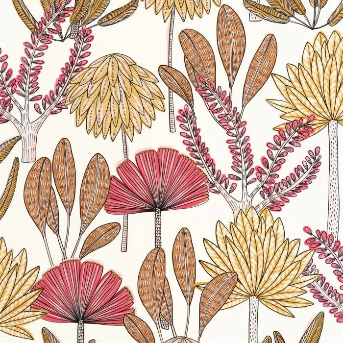 Sample - Bali Wallpaper - Rose fuchia