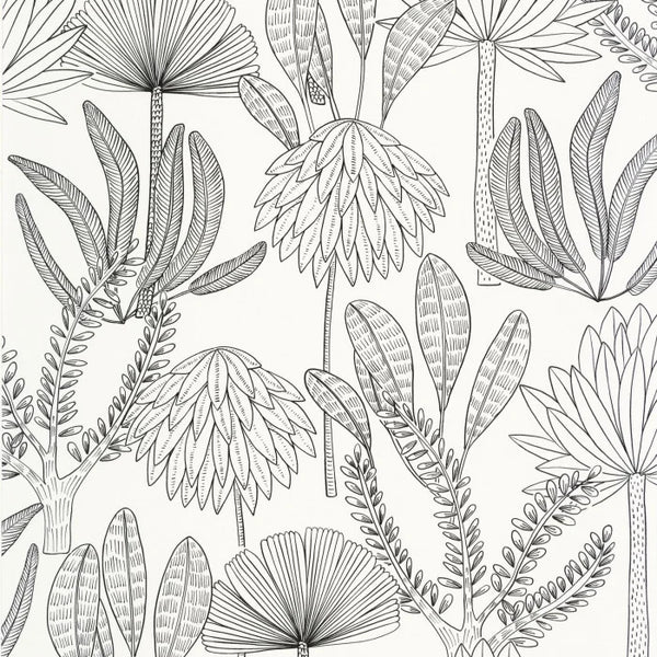 Sample - Bali Wallpaper - Noir