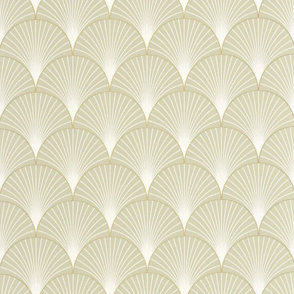Prosperity Wallpaper - Vert amande dore